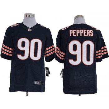 Size 60 4XL-Julius Peppers Chicago Bears #90 Blue Stitched Nike Elite NFL Jerseys