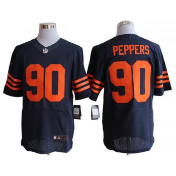 Size 60 4XL-Julius Peppers Chicago Bears #90 Blue&Yellow Stitched Nike Elite NFL Jerseys