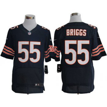 Size 60 4XL-Lance Briggs Chicago Bears #55 Blue Stitched Nike Elite NFL Jerseys