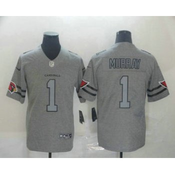 Men's Arizona Cardinals #1 Kyler Murray 2019 Gray Gridiron Vapor Untouchable Stitched NFL Nike Limited Jersey