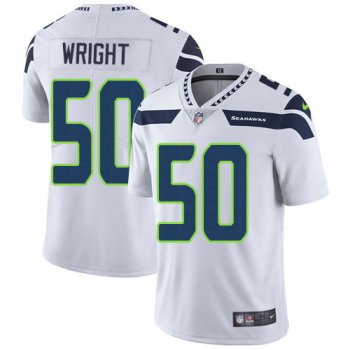 Men's Seattle Seahawks #50 K.J. Wright White Nike NFL Road Vapor Untouchable Limited Jersey