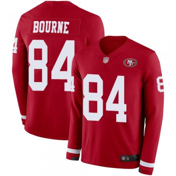 San Francisco 49ers Men's #84 Kendrick Bourne Red Limited Therma Long Sleeve Jersey