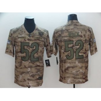 Nike Bears #52 Khalil Mack Camo Men's Stitched NFL Limited 2018 Salute To Service Jersey