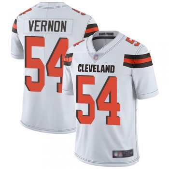 Men's Cleveland Browns #54 Olivier Vernon White Men's Stitched Football Vapor Untouchable Limited Jersey