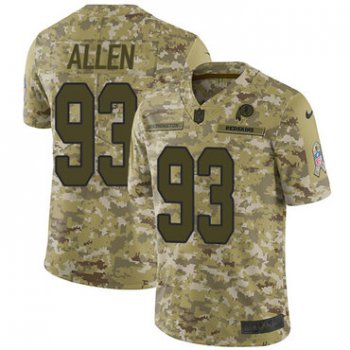 Nike Redskins #93 Jonathan Allen Camo Men's Stitched NFL Limited 2018 Salute To Service Jersey