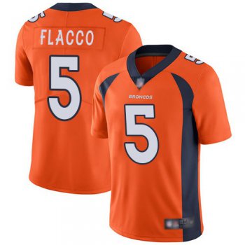 Nike Denver Broncos 5 Joe Flacco Orange Vapor Untouchable Limited Jersey