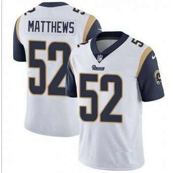 Nike Los Angeles Rams #52 Clay Matthews White Vapor Untouchable Limited Jersey