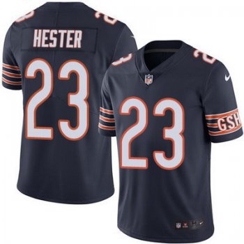 Men's Chicago Bears #23 Devin Hester Navy Blue 2016 Color Rush Stitched NFL Nike Limited Jersey