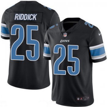 Men's Detroit Lions #25 Theo Riddick Black 2016 Color Rush Stitched NFL Nike Limited Jersey