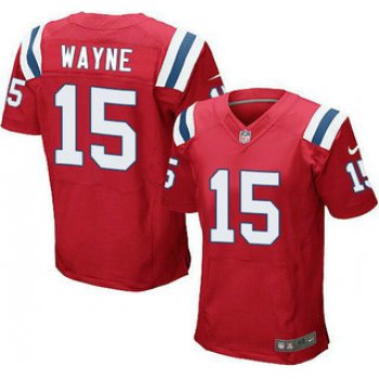 Men's New England Patriots #15 Reggie Wayne Red Alternate NFL Nike Elite Jersey