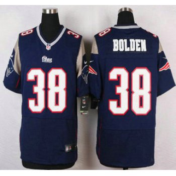 New England Patriots #38 Brandon Bolden Navy Blue Team Color NFL Nike Elite Jersey