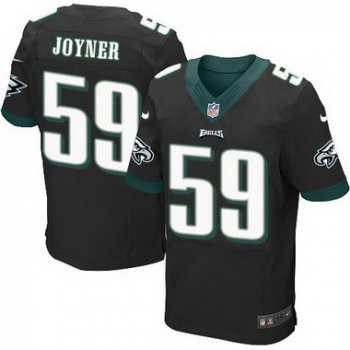 Philadelphia Eagles #59 Seth Joyner Black Retired Player NFL Nike Elite Jersey