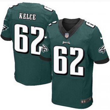 Philadelphia Eagles #62 Jason Kelce Midnight Green Team Color NFL Nike Elite Jersey