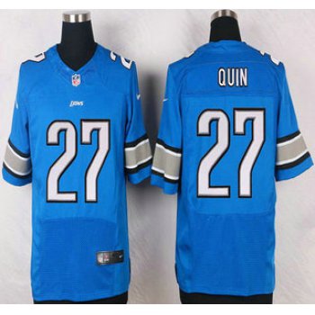 Detroit Lions #27 Glover Quin Light Blue Team Color NFL Nike Elite Jersey