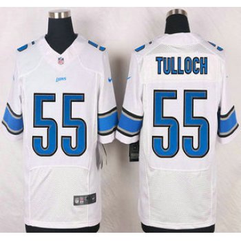 Detroit Lions #55 Stephen Tulloch White Road NFL Nike Elite Jersey
