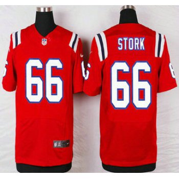 New England Patriots #66 Bryan Stork Red Alternate NFL Nike Elite Jersey