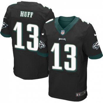 Philadelphia Eagles #13 Josh Huff Black Alternate NFL Nike Elite Jersey