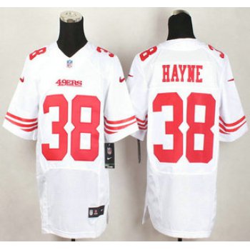 San Francisco 49ers #38 Jarryd Hayne Nike White Elite Jersey