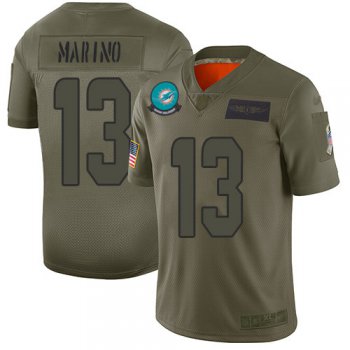 Nike Dolphins #13 Dan Marino Camo Men's Stitched NFL Limited 2019 Salute To Service Jersey