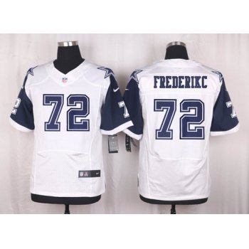 Men's Dallas Cowboys #72 Travis Frederick Nike White Color Rush 2015 NFL Elite Jersey