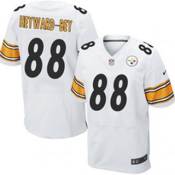 Men's Pittsburgh Steelers #88 Darrius Heyward-Bey White Road NFL Nike Elite Jersey