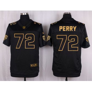 Nike Bears #72 William Perry Black Men's Stitched NFL Elite Pro Line Gold Collection Jersey