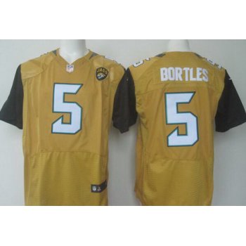 Nike Jacksonville Jaguars #5 Blake Bortles Nike Gold Color Rush 2015 NFL Elite Jersey