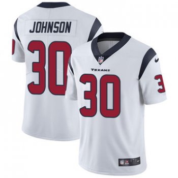 Nike Houston Texans #30 Kevin Johnson White Men's Stitched NFL Vapor Untouchable Limited Jersey