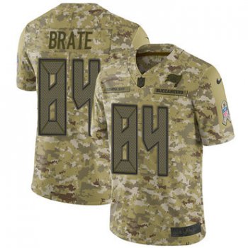 Nike Buccaneers #84 Cameron Brate Camo Men's Stitched NFL Limited 2018 Salute To Service Jersey