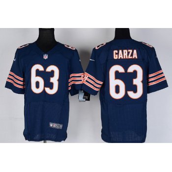 Nike Chicago Bears #63 Roberto Garza Blue Elite Jersey