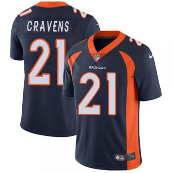 Nike Denver Broncos #21 Su'a Cravens Navy Blue Alternate Men's Stitched NFL Vapor Untouchable Limited Jersey