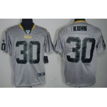 Nike Green Bay Packers #30 John Kuhn Lights Out Gray Elite Jersey