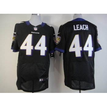 Nike Baltimore Ravens #44 Vonta Leach Black Elite Jersey