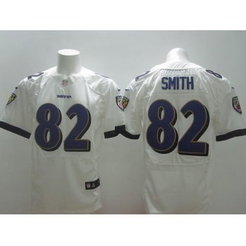 Nike Baltimore Ravens #82 Torrey Smith 2013 White Elite Jersey