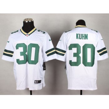Nike Green Bay Packers #30 John Kuhn White Elite Jersey