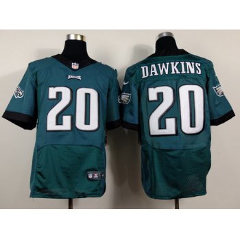 Nike Philadelphia Eagles #20 Brian Dawkins 2014 Dark Green Elite Jersey