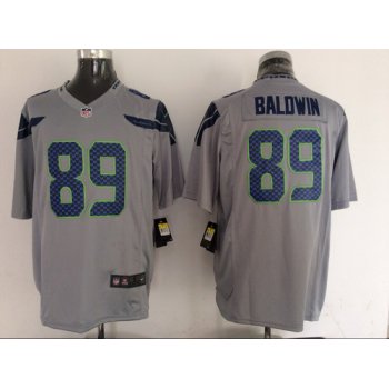 Nike Seattle Seahawks #89 Doug Baldwin Gray Game Jersey