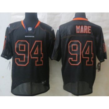 Nike Denver Broncos #94 DeMarcus Ware Lights Out Black Elite Jersey