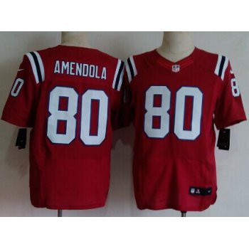 Nike New England Patriots #80 Danny Amendola Red Elite Jersey