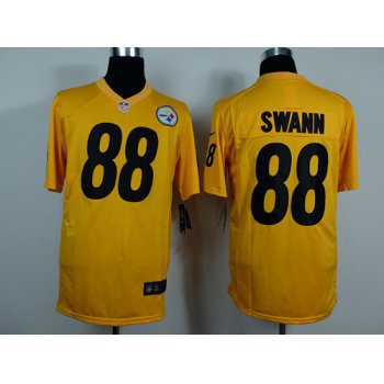 Nike Pittsburgh Steelers #88 Lynn Swann Yellow Game Jersey