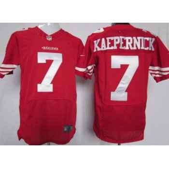 Nike San Francisco 49ers #7 Colin Kaepernick Red Elite Jersey