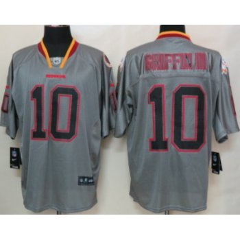 Nike Washington Redskins #10 Robert Griffin III Lights Out Gray Elite Jersey