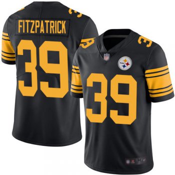 Steelers #39 Minkah Fitzpatrick Black Men's Stitched Football Limited Rush Jersey