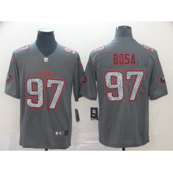 Nike 49ers 97 Nick Bosa Gray Camo Vapor Untouchable Limited Jersey