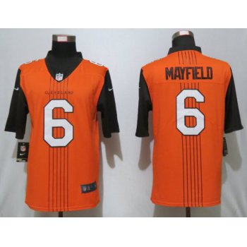 Nike Browns 6 Baker Mayfield Brown City Edition Vapor Untouchable Limited Jersey