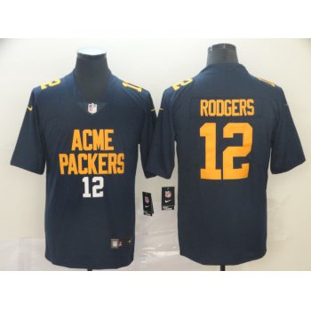 Nike Packers 12 Aaron Rodgers Navy City Edition Vapor Untouchable Limited Jersey