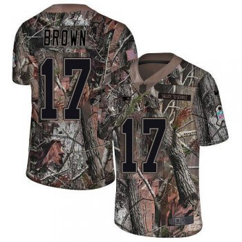 Nike Patriots #17 Antonio Brown Camo Men's Stitched NFL Limited Rush Realtree Jersey