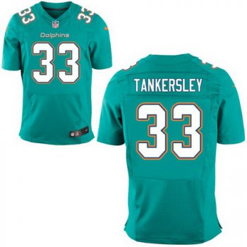 Men's 2017 NFL Draft Miami Dolphins #33 Cordrea Tankersley Green Team Color Stitched NFL Nike Elite Jersey