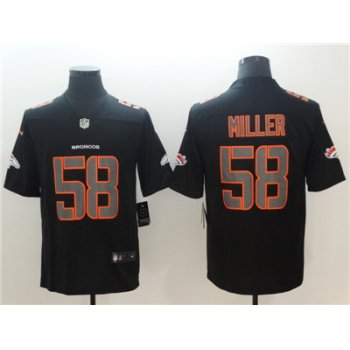 Nike Denver Broncos #58 Von Miller Black Vapor Impact Limited Jersey