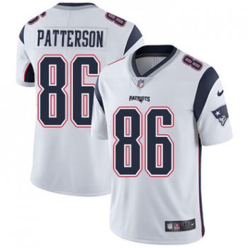 Nike Men's New England Patriots #86 Cordarrelle Patterson White Road Vapor Untouchable Limited Jersey